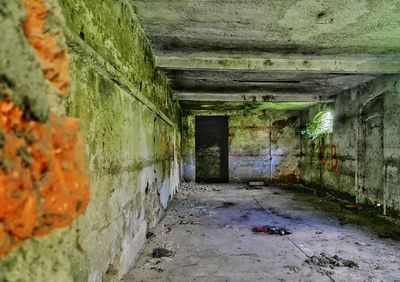 Interior of abandoned building