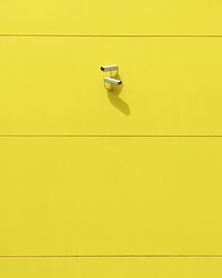 Close-up of yellow wall