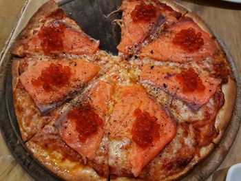 Close-up of pizza