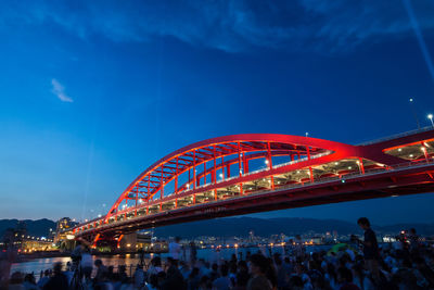 People enjoying at night