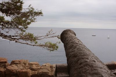 Scenic shot of calm sea against sky