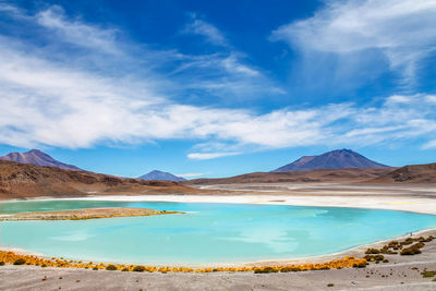 The landscapes from uyuni salt desert, bolivia