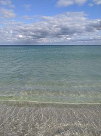 Scenic view of sea against sky