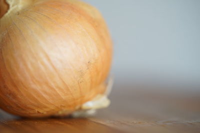 Close-up of pumpkin on table
