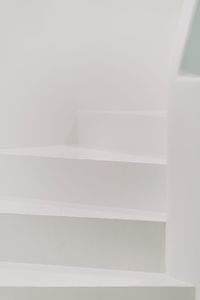 Close-up of empty staircase at home