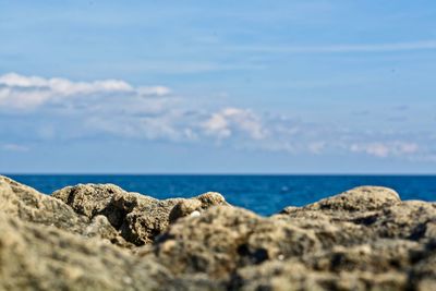 Close-up of sea against sky