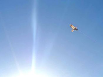 Low angle view of vapor trail in sky