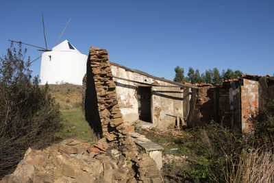 Old building against clear sky