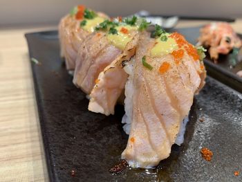 Close-up of food in plate