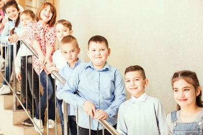 Portrait of smiling children