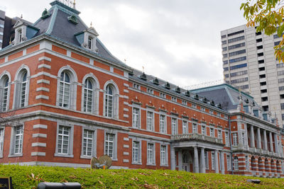 Low angle view of building against sky