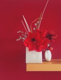 Close-up of red flowers