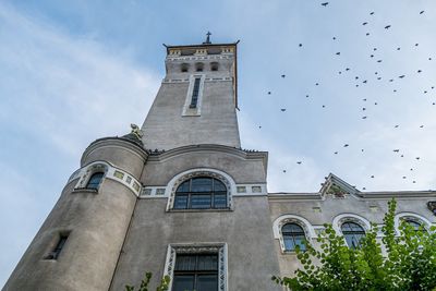 Low angle view of building against sky