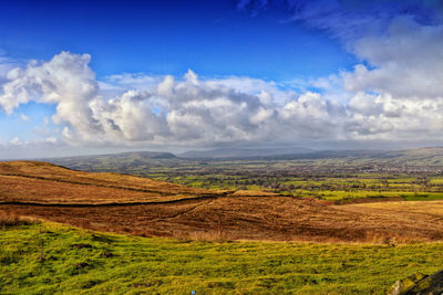 Scenic view of landscape against sky