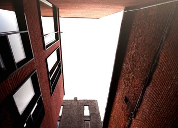 Low angle view of building against clear sky