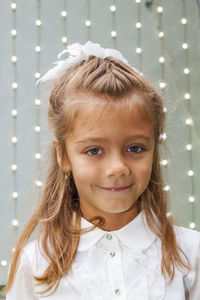 Portrait of a girl smiling