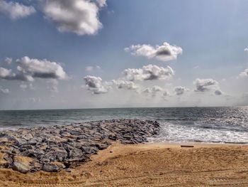 Scenic view of sea against sky