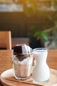 Close-up of coffee on table