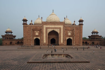 View of historical building against clear sky