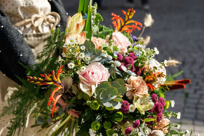 Close-up of rose bouquet