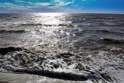 Scenic view of sea against sky