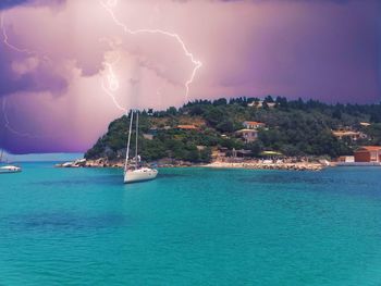 Scenic view of sea against sky