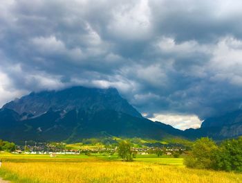 Scenic view of landscape against sky