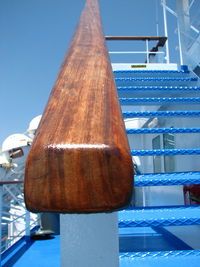 Low angle view of built structure against blue sky