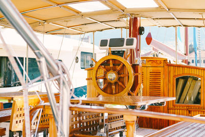 Ferris wheel in a boat sailing