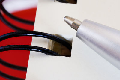 Close-up of computer keyboard on table