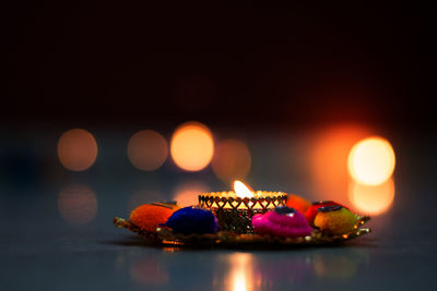 Close-up of christmas decorations