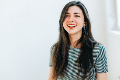 Portrait of a smiling young woman