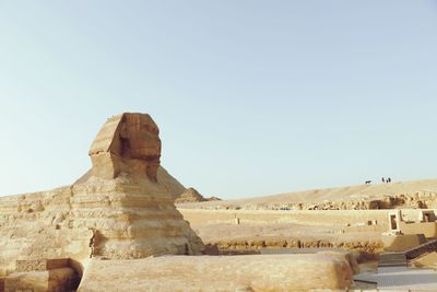 View of castle against clear sky