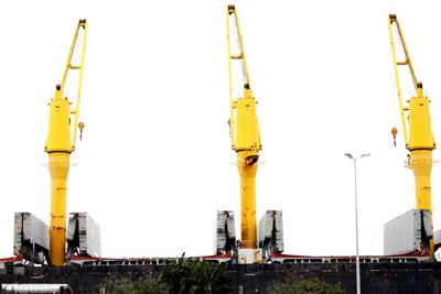 Low angle view of construction site