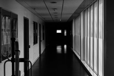 Empty corridor of building