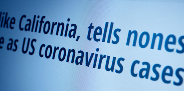 Text written on blue mobile phone