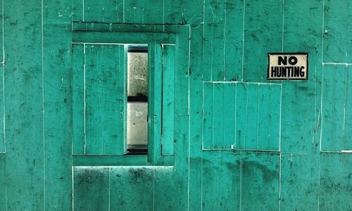 Close-up of closed door