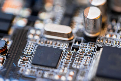 Close-up of computer chip