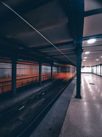 Railroad station platform