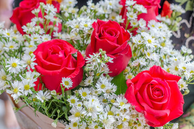 Close-up of rose bouquet