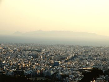 High angle view of cityscape