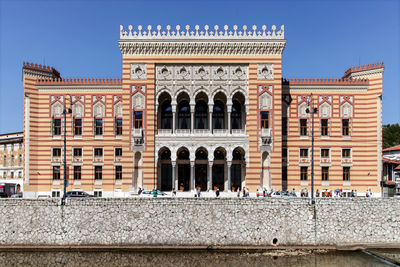 Low angle view of historical building against sky