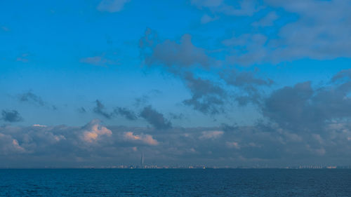Scenic view of sea against sky