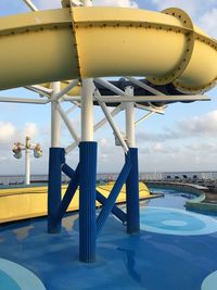 View of amusement park ride against sky