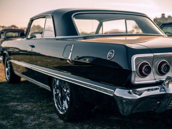 Close-up of vintage car