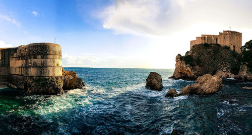 Ocean view in dubrovnik, croatia 