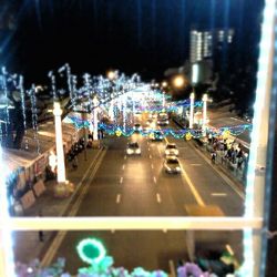 City street at night