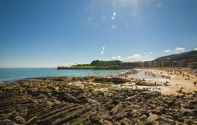 Panoramic view of sea against sky