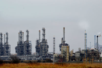 Factory against clear sky