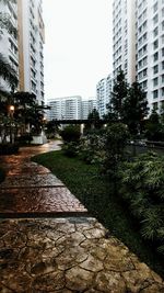 View of apartment building against sky